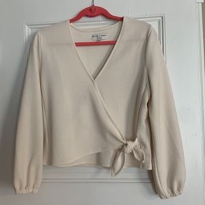Madewell Faux-Wrap Top